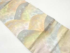 リサイクル　引箔山並み模様織出し名古屋帯